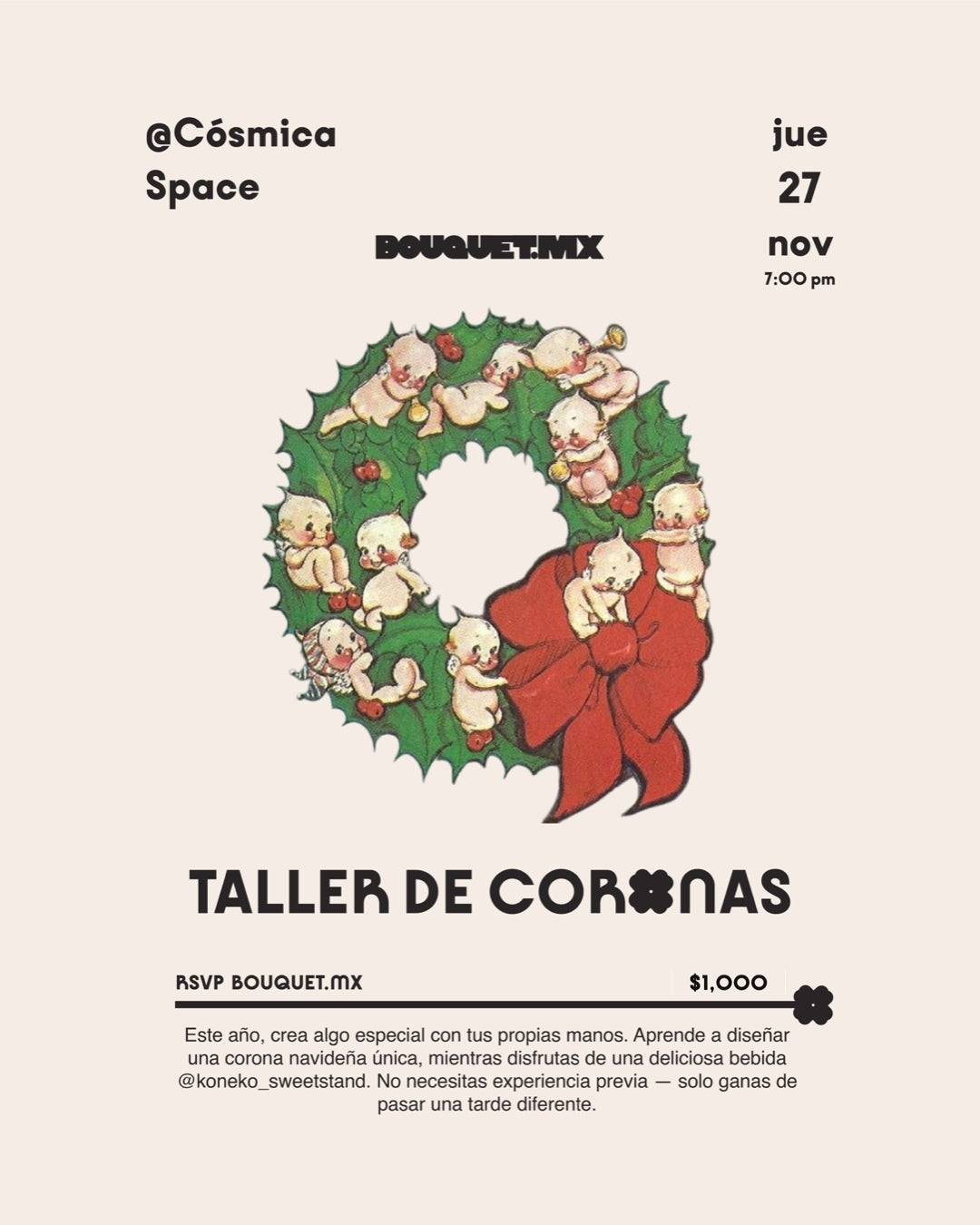 TALLER  DE COR✿NAS