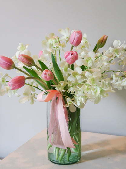 Tulipanes & orquídeas dendrobium