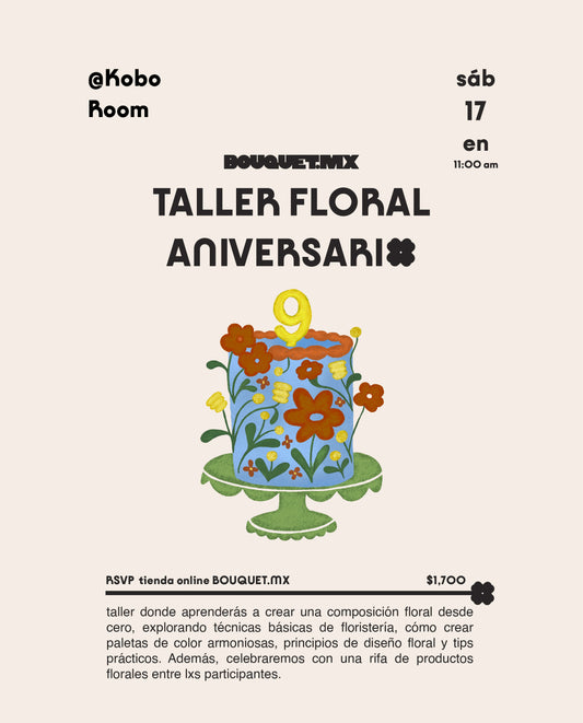 TALLER FLORAL ANIVERSARI✿